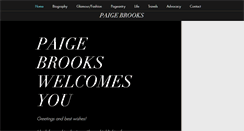 Desktop Screenshot of paigebrooks.com